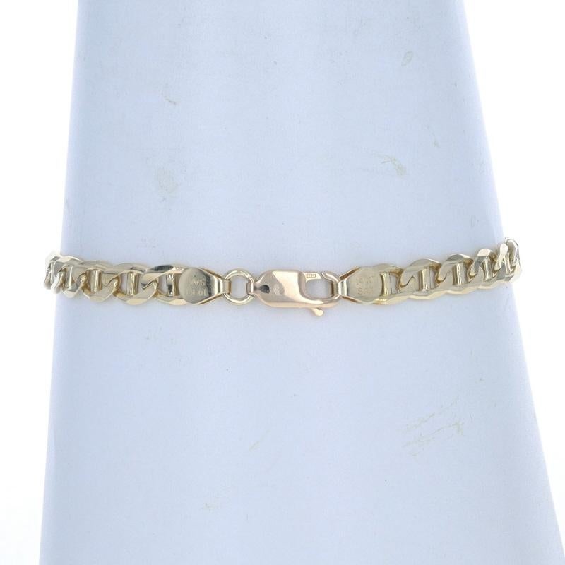 Ankerkette für Herren aus Gelbgold mit Diamantschliff 8