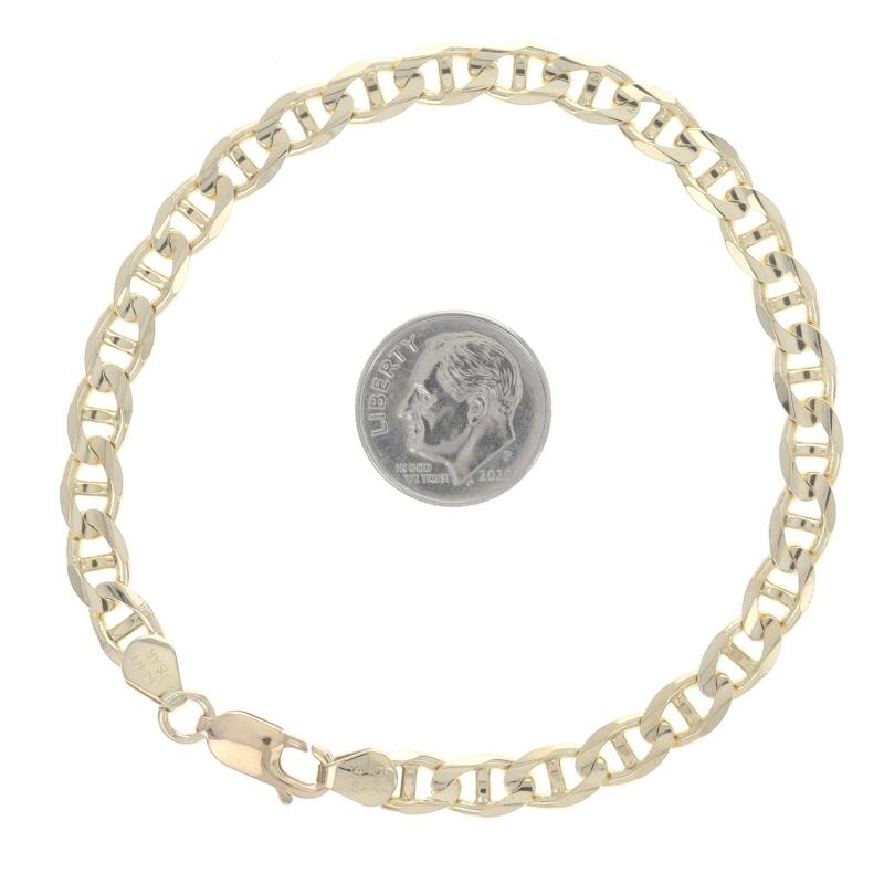 Ankerkette für Herren aus Gelbgold mit Diamantschliff 8