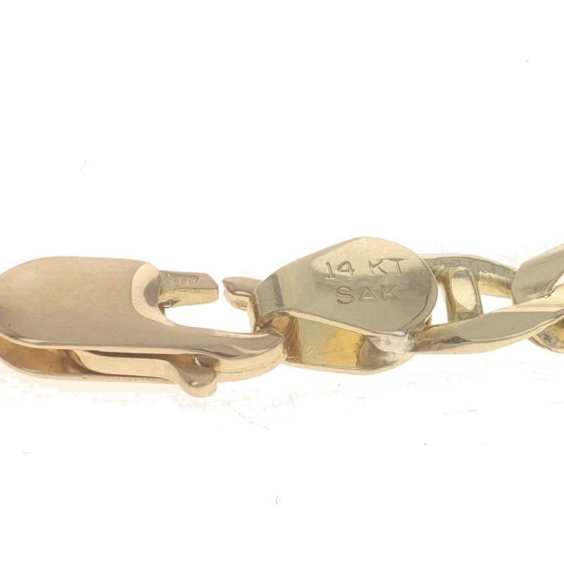 Ankerkette für Herren aus Gelbgold mit Diamantschliff 8