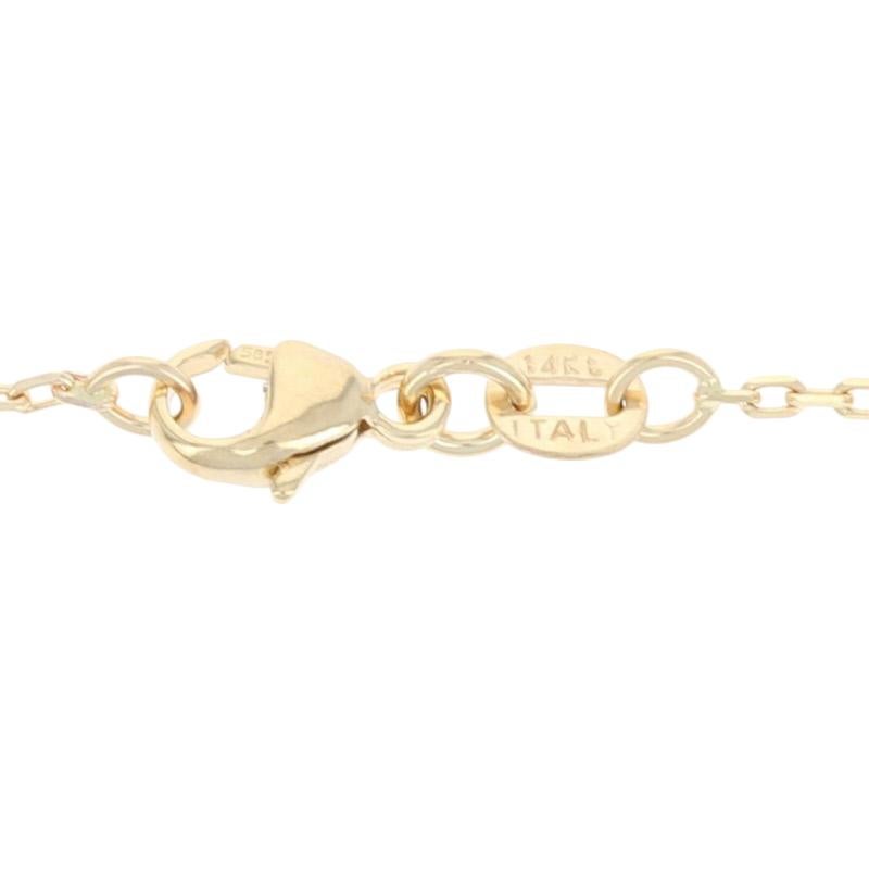 Yellow Gold Diamond Cut Cable Chain Necklace 18