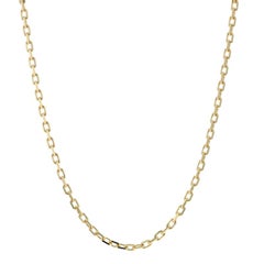 Halskette aus Gelbgold mit Diamantschliff-Kabelkette 18" - 14k Italienisch
