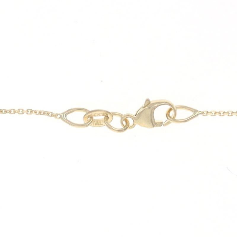 Yellow Gold Diamond Cut Cable Chain Necklace 18