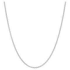 Yellow Gold Diamond Cut Cable Chain Necklace 18" - 14k Italy
