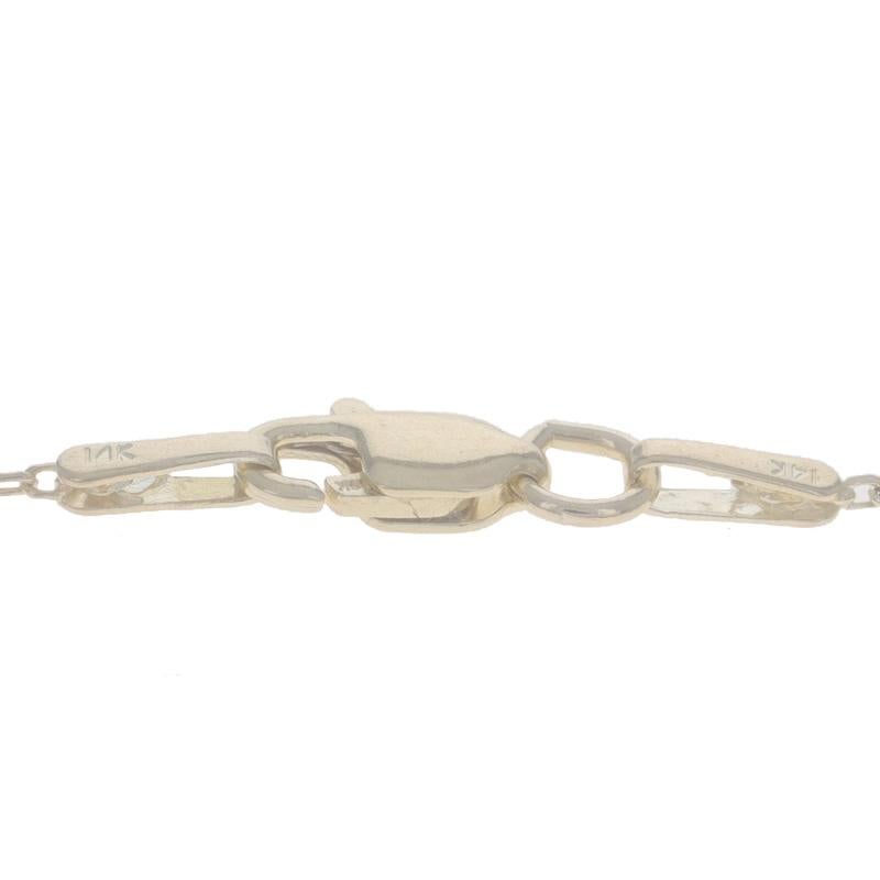 Chaîne collier câble en or jaune taille diamant 18 3/4