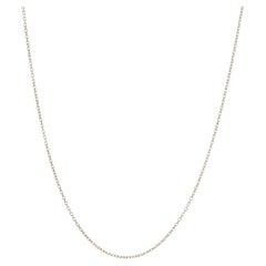 Yellow Gold Diamond Cut Cable Chain Necklace 18 3/4" - 14k