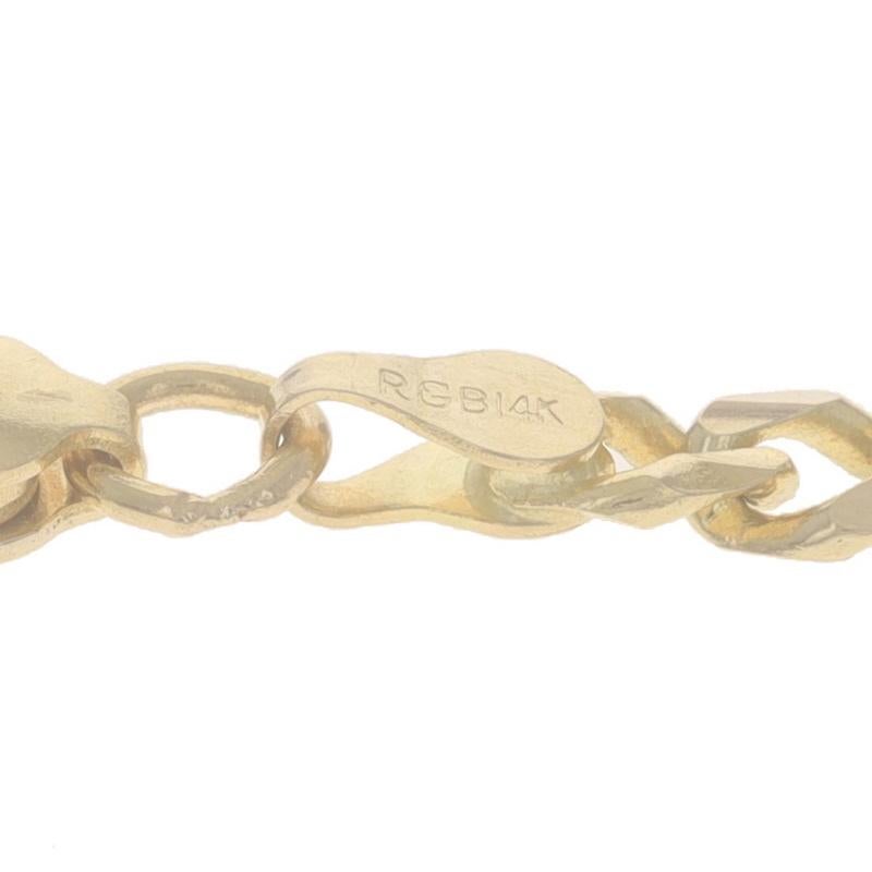 Collier à chaîne en or jaune avec diamants taille 17 3/4