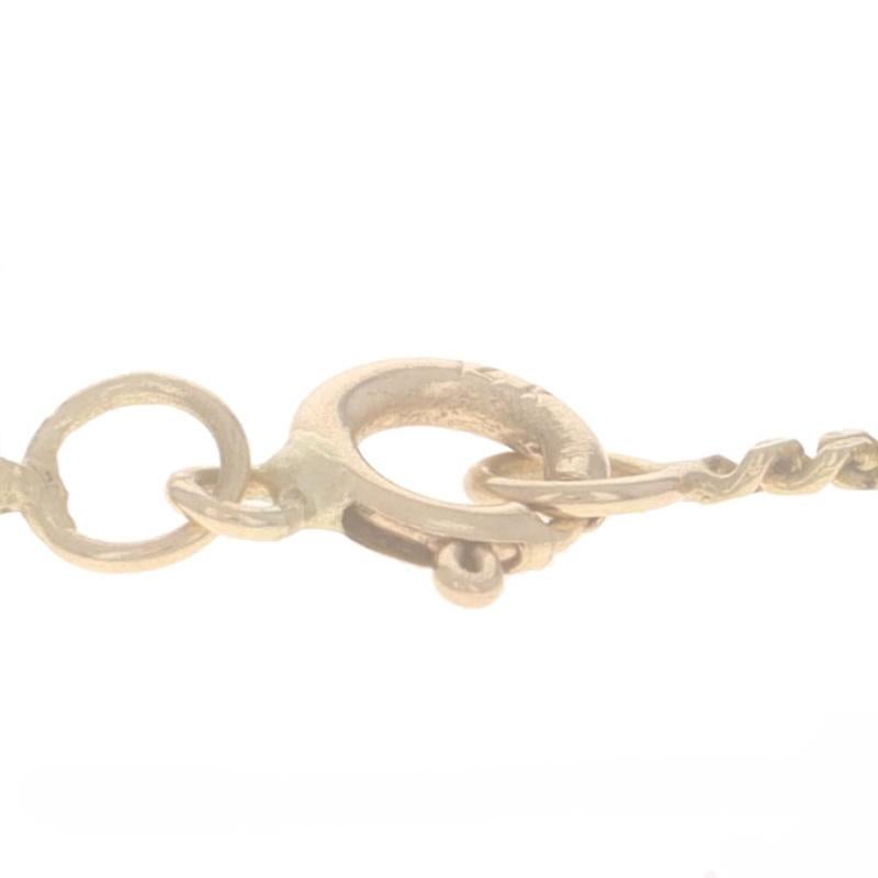 Yellow Gold Diamond Cut Curb Chain Necklace 18