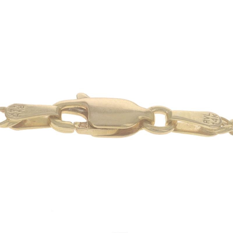 Collier à chaîne en or jaune 20