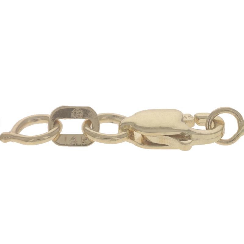 Women's Yellow Gold Diamond Cut Fancy Bead Chain Necklace 18