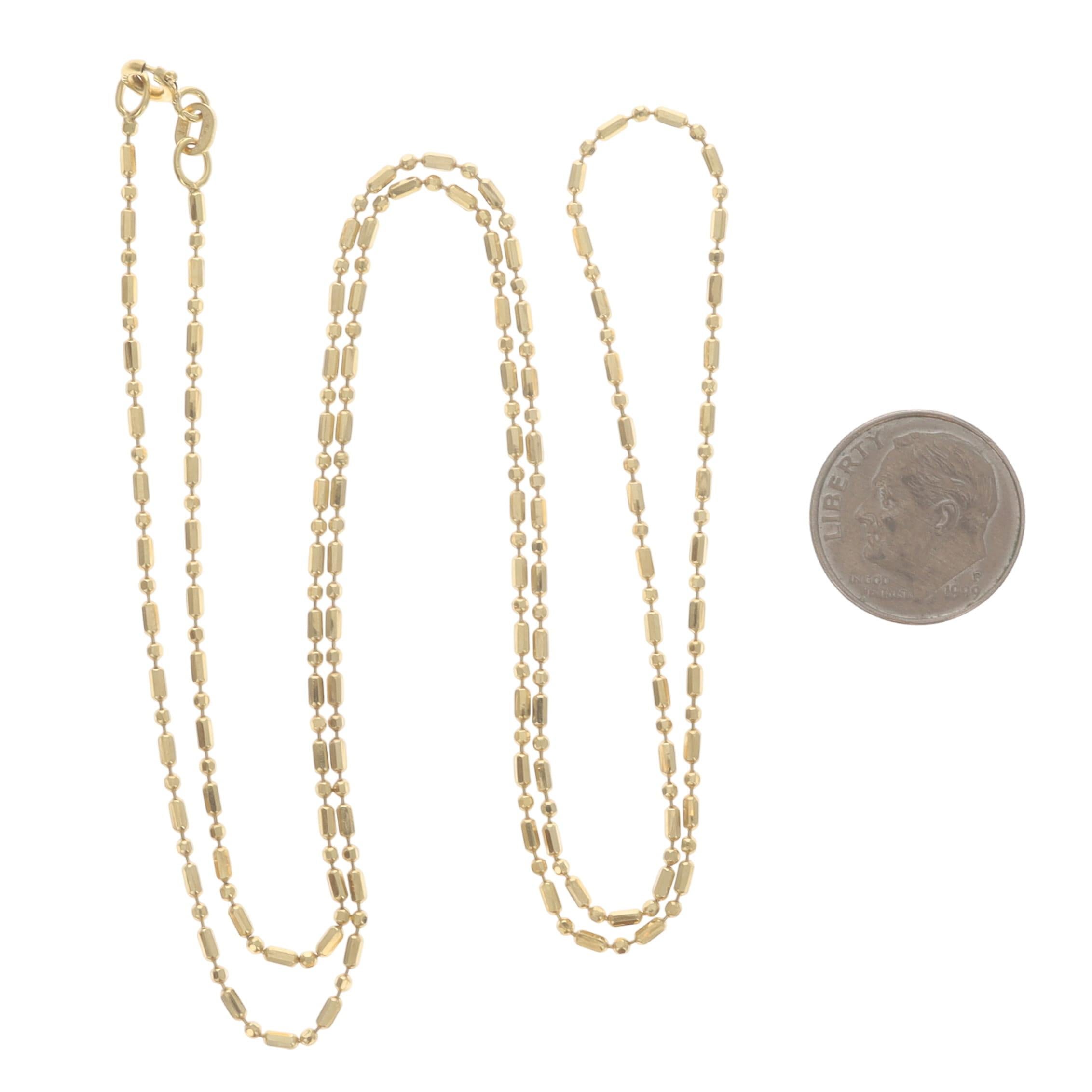 Collier de perles fantaisie en or jaune avec diamants 24