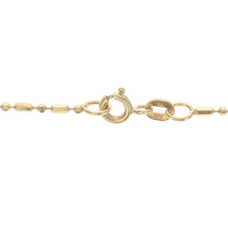 Collier de perles fantaisie en or jaune avec diamants 24
