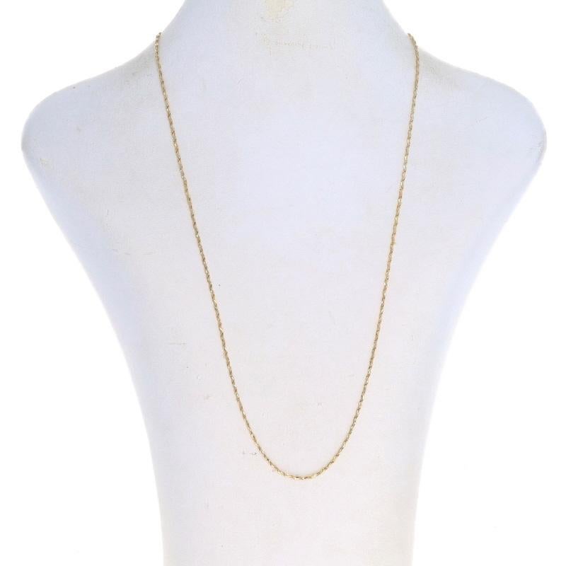 Collier fantaisie en or jaune avec diamants taille 20 1/2