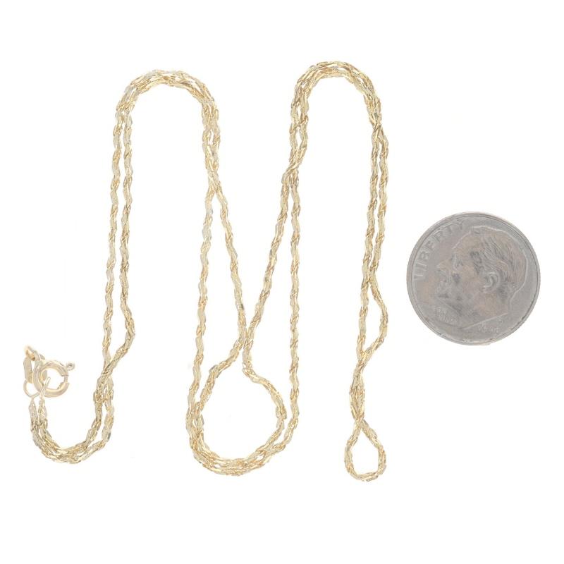Collier fantaisie en or jaune avec diamants taille 20 1/2