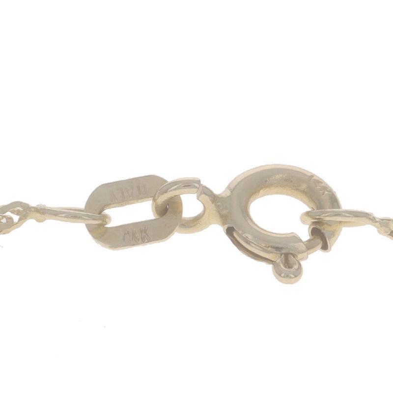 Collier fantaisie en or jaune avec diamants taille 20 1/2