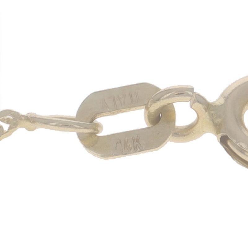 Collier fantaisie en or jaune avec diamants taille 20 1/2