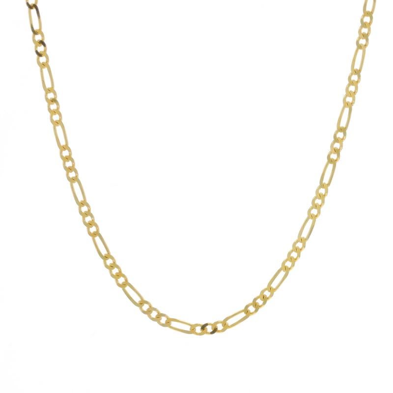 Contenuto metallico: Oro giallo 14k e oro bianco 14k

Stile della catena: Taglio diamante Figaro
Stile della collana: Catena
Tipo di chiusura: Chiusura con anello a molla
Caratteristiche: Delicato

Misure

Lunghezza: 16