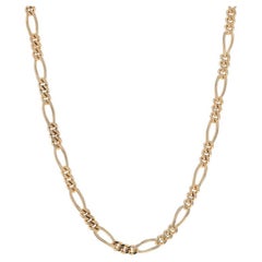 Gelbgold Diamantschliff Figaro Kette Halskette 18" - 10k Unisex