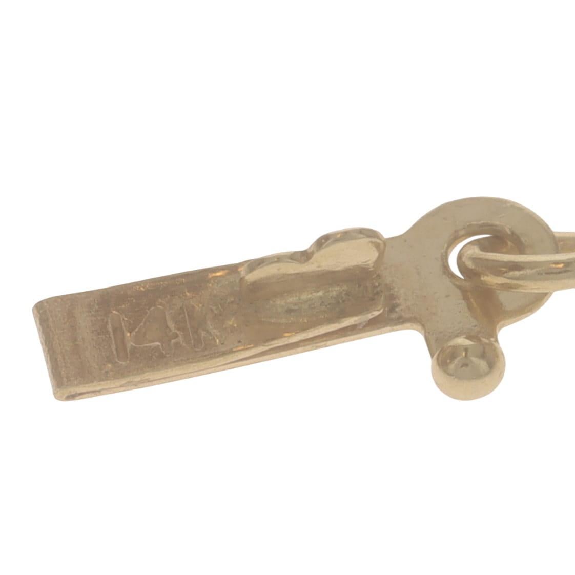 Bracelet en or jaune avec chaîne en corde taillée au diamant 7