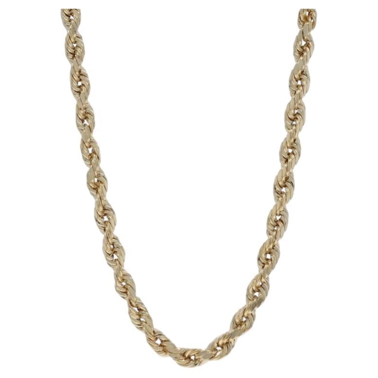 Collier à chaîne en or jaune avec diamants 18 1/4" - 14k