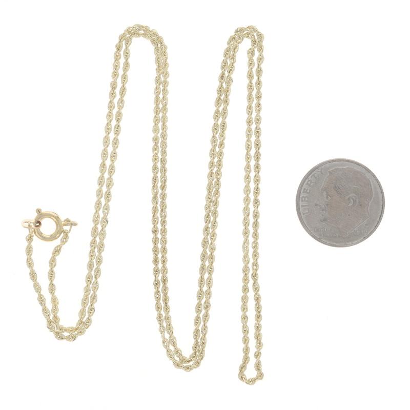 Donna Collana a catena in oro giallo con taglio a diamante 24 1/2