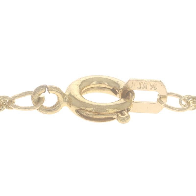Collana a catena in oro giallo con taglio a diamante 24 1/2