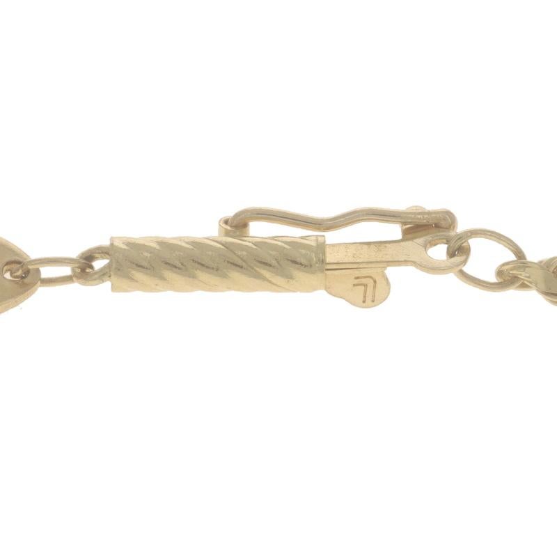 Collier à chaîne en or jaune avec diamants taille unique 24 1/2