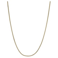 Collana con catena a serpente in oro giallo con taglio a diamante da 18 1/4" - 14k