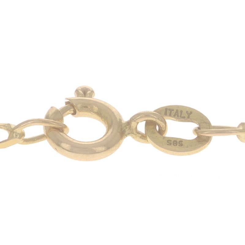 Collier à chaîne carrée en or jaune 18 1/2