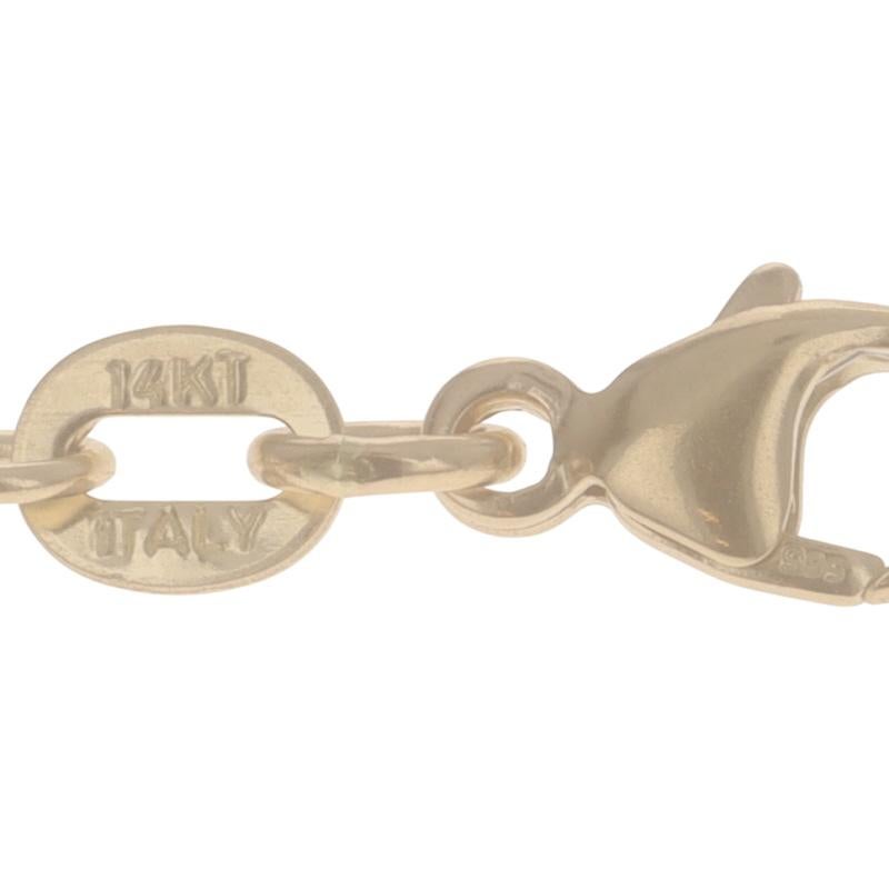 Collar de cadena de trigo de oro amarillo talla diamante 18