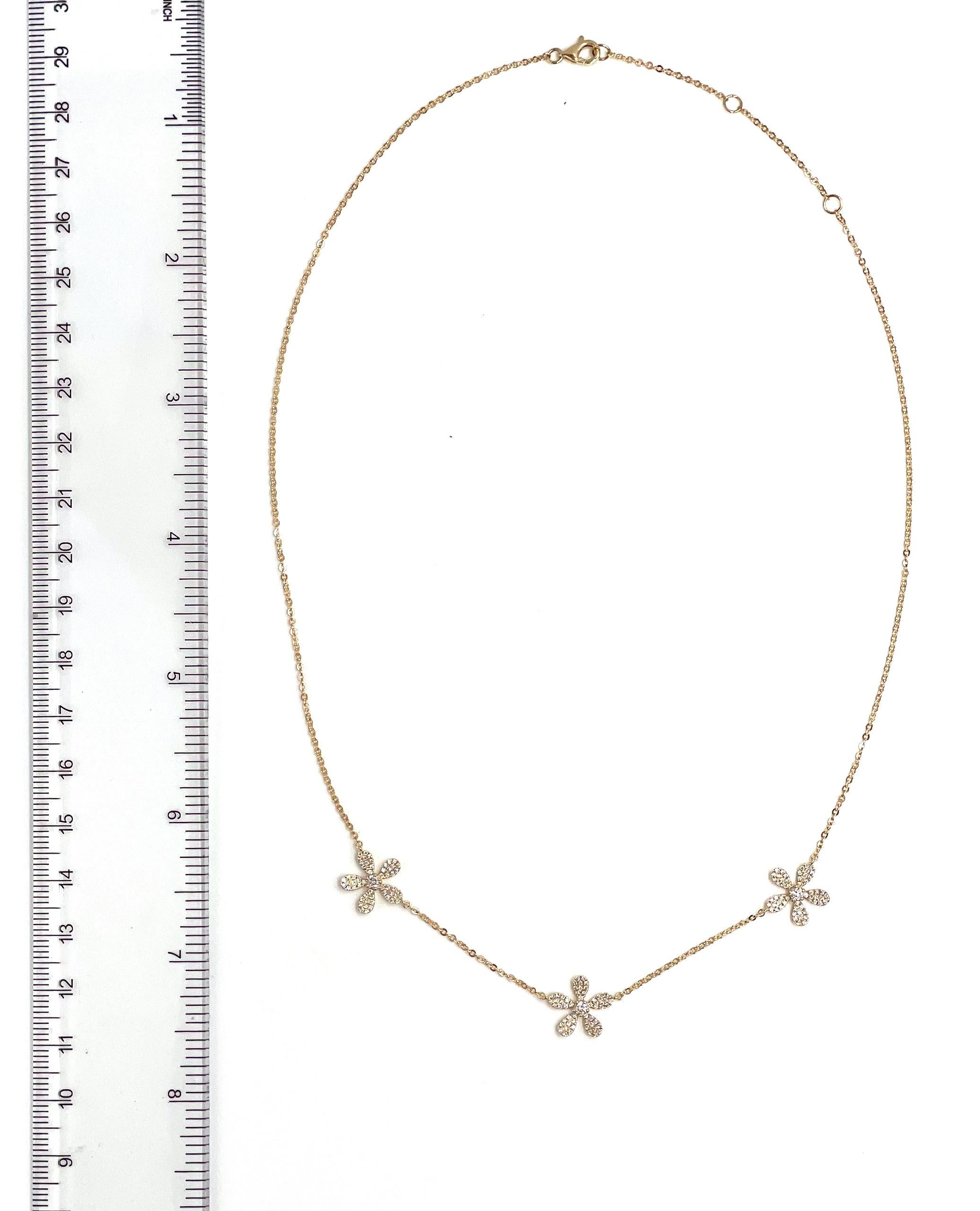 diamond daisy necklace