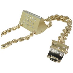 Yellow Gold Diamond Driver's Wristwatch, circa 1950