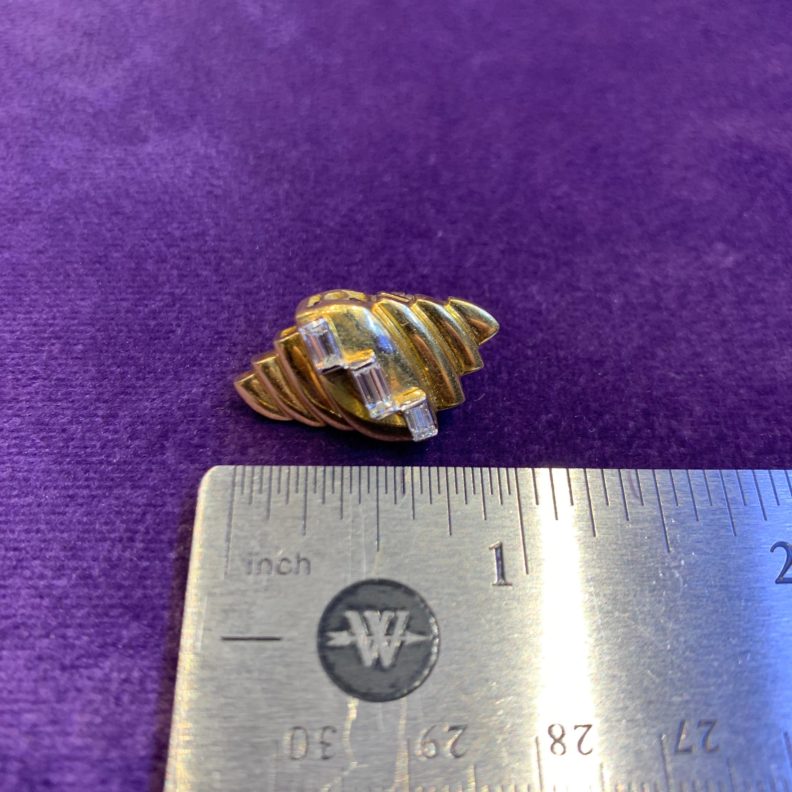 Yellow Gold Diamond Earrings For Sale 5