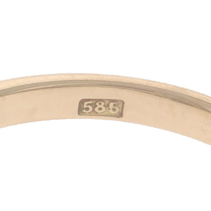 Yellow Gold Diamond Edwardian Bypass Ring - 14k European and Mine .50ctw For Sale 2