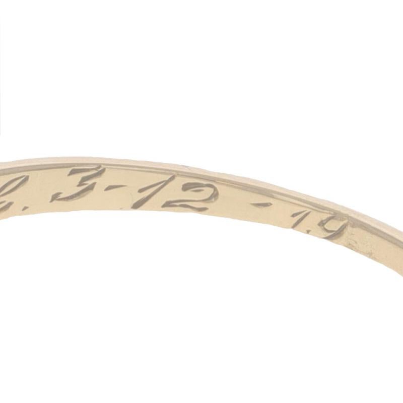 Gelbgold Diamant Edwardian Solitaire Verlobungsring - 14k Europäische .40ct im Angebot 3