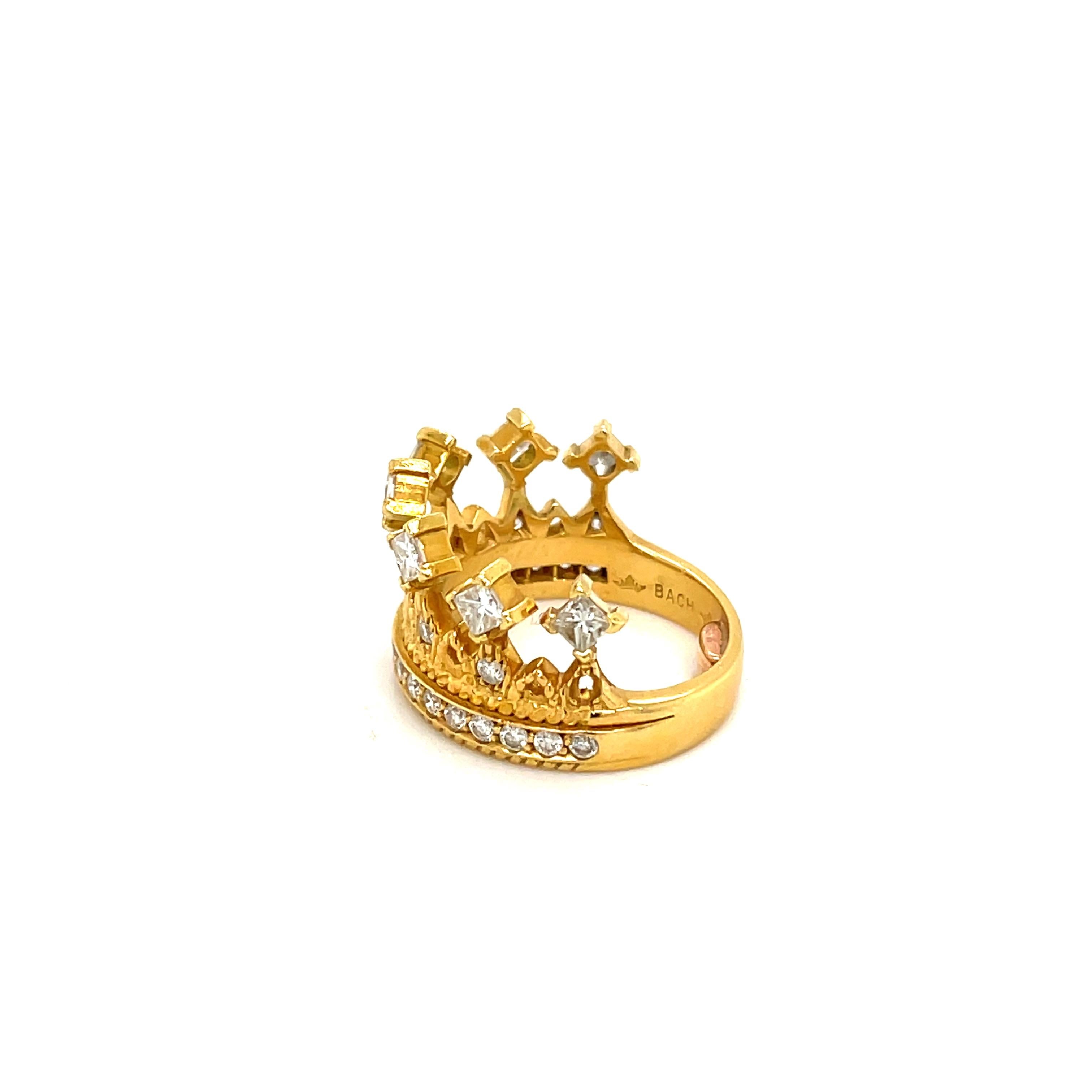 For the princess, an 18K Yellow Gold and Diamond Tiara Ring from Cynthia Bach.  Gorgeous Ring for that special person.  1.20 CTW Diamonds.  Size 4 