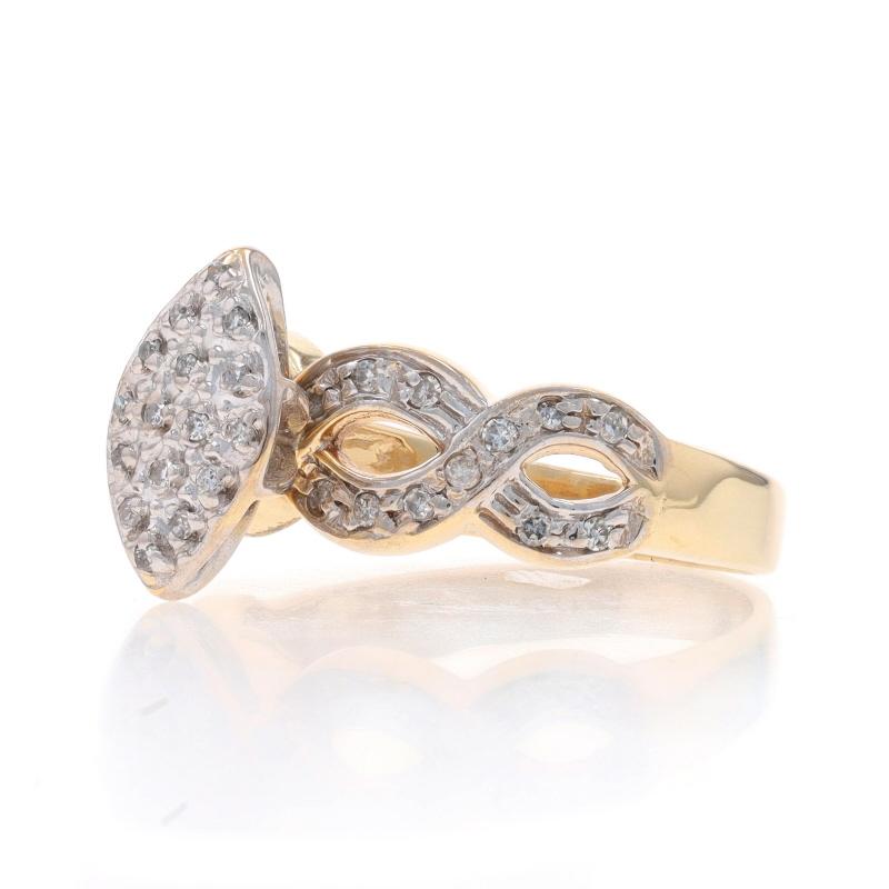 Yellow Gold Diamond Engagement Ring - 10k Single .25ctw In Excellent Condition For Sale In Greensboro, NC