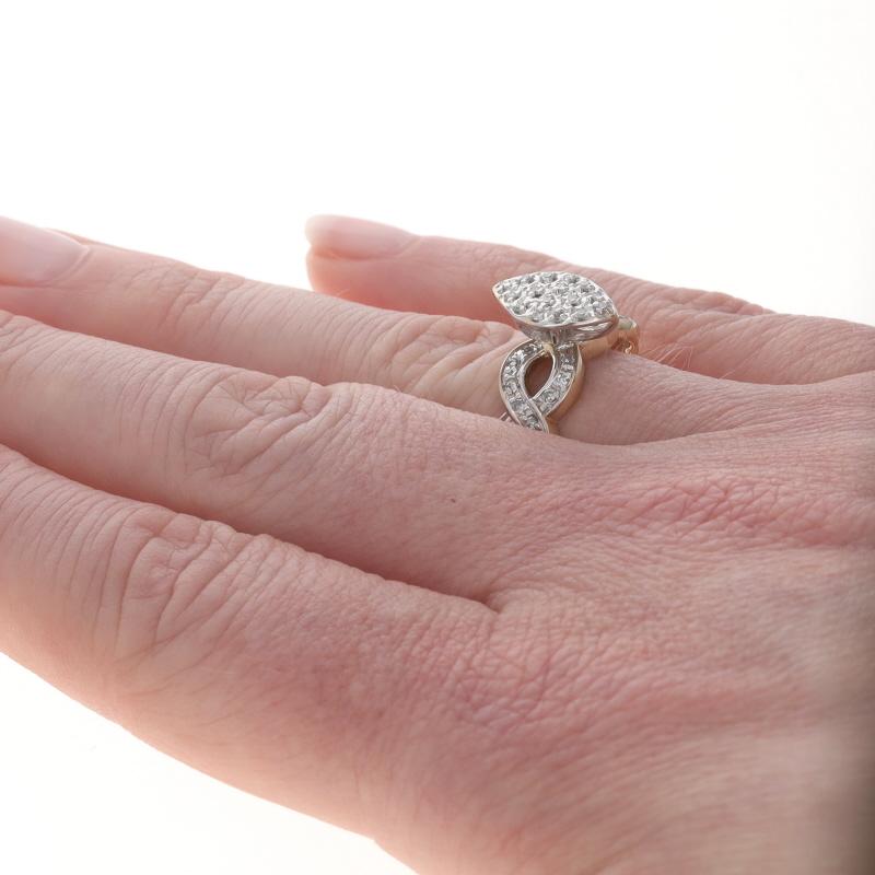 Women's Yellow Gold Diamond Engagement Ring - 10k Single .25ctw For Sale
