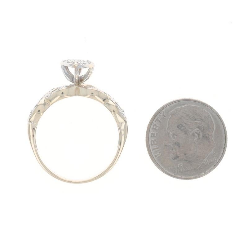 Yellow Gold Diamond Engagement Ring - 10k Single .25ctw For Sale 1