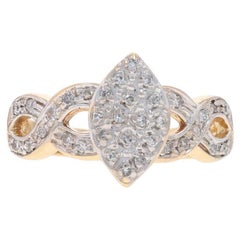 Yellow Gold Diamond Engagement Ring - 10k Single .25ctw