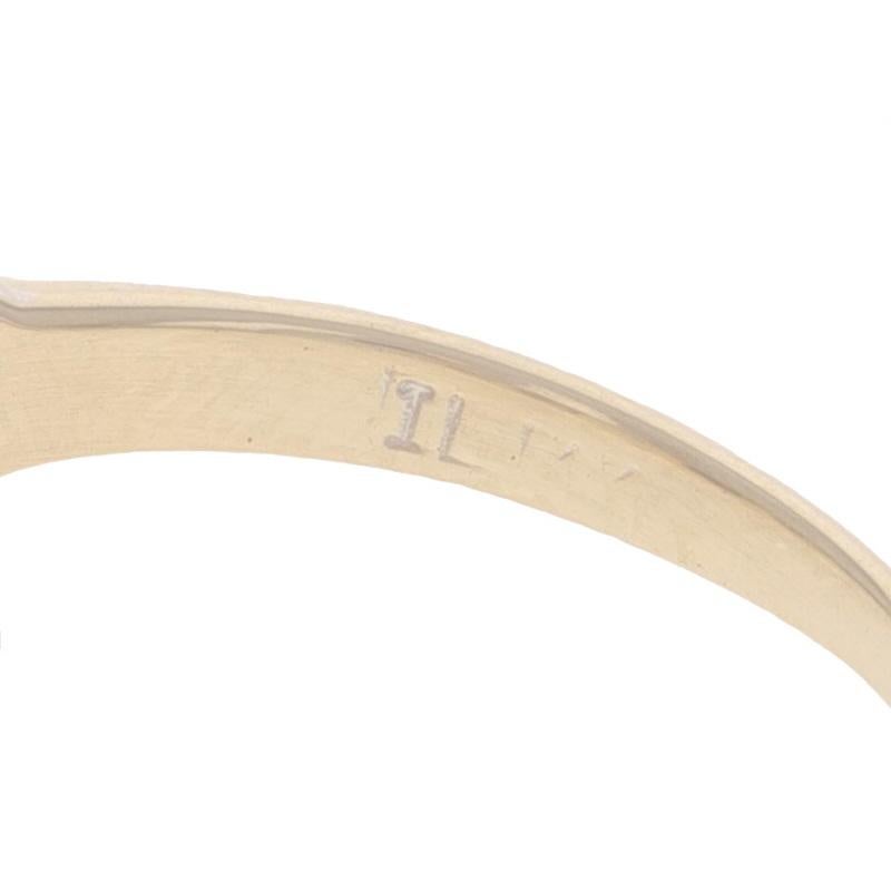Verlobungsring aus Gelbgold mit Diamanten - 14k Marquise 1,40ctw Größe 6 im Angebot 2