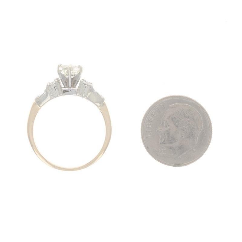 Yellow Gold Diamond Engagement Ring - 14k Round Brilliant 1.64ctw For Sale 1