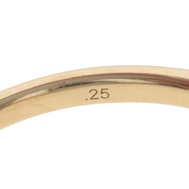 Bague de fiançailles en or jaune - 14k diamant rond brillant 1.77ctw GIA Pour femmes en vente