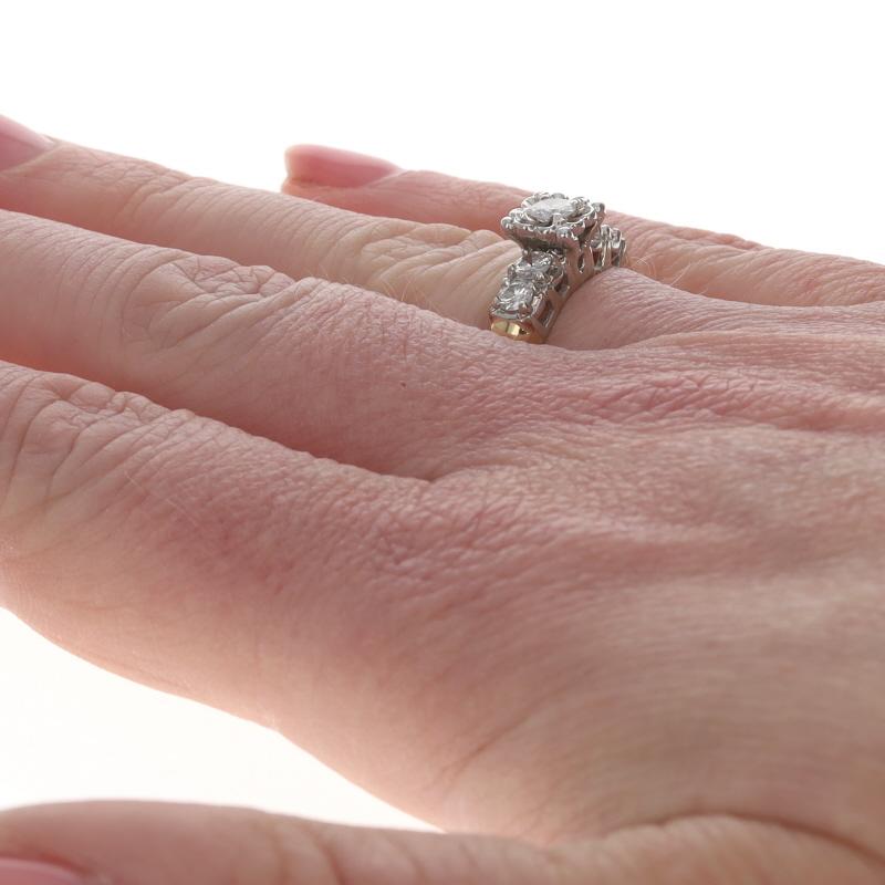 Women's Yellow Gold Diamond Engagement Ring - 14k Round Brilliant .56ctw For Sale