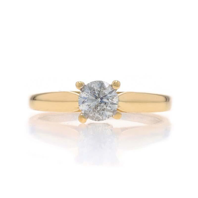 Taille : 7 3/4
Frais de taille : Up&Up pour 35 $ ou Down pour 35 $.

Contenu du métal : Or jaune 14k

Informations sur les pierres

Diamant naturel
Carat(s) : .70ct
Coupe : Brillant rond
Couleur : K.
Clarté : I2

Diamants naturels
Carat(s) :