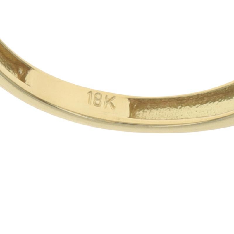 Bague de fiançailles en or jaune - 18k diamant rond brillant 1.25ctw en vente 2