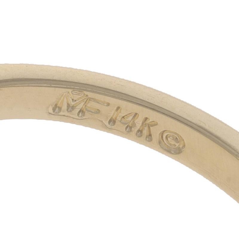 Yellow Gold Diamond Enhancer Wedding Band - 14k Baguette .48ctw Bow Guard Ring For Sale 2