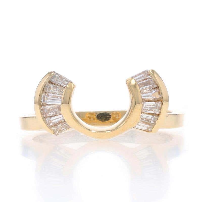 Enhancer Ring Guard Yellow Gold - 38 For Sale on 1stDibs | diamond ring ...