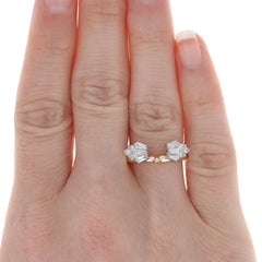 Yellow Gold Diamond Enhancer Wedding Band, 14k Baguette Cut .66ctw Guard Ring