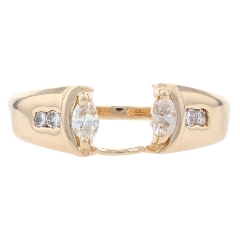 14K Yellow Gold 0.25ct Diamond Enhancer Ring For Sale at 1stDibs