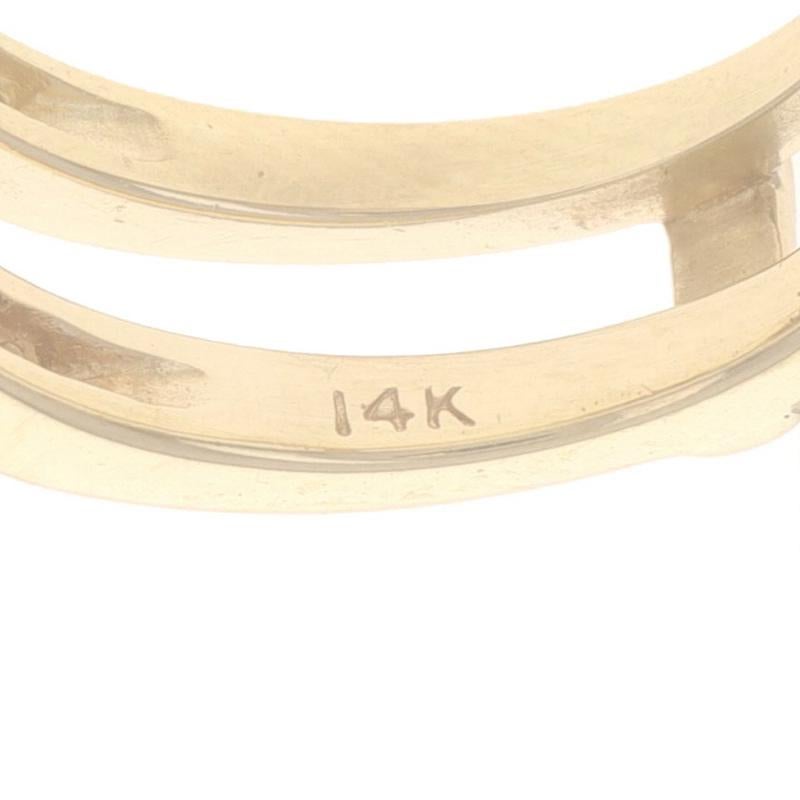 Anneau de mariage en or jaune avec diamant - 14k Round .26ctw Wrap Jacket Ring en vente 2